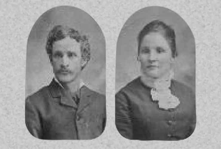 19th century portrait photographs of William Reed Horizon Paxman and Ann Rushen Keys